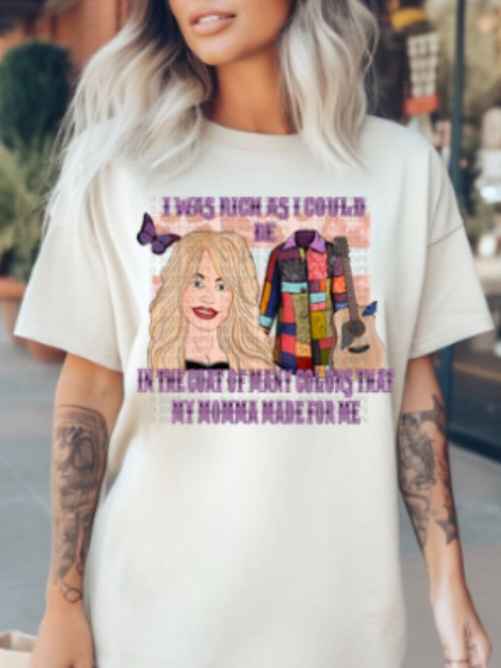 Dolly Rich As I Could Be In My Coat of Many Colors Comfort Colors Tshirt